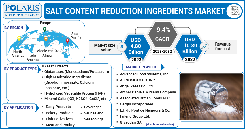 Salt Content Reduction Ingredients Market Share, Size